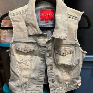 Guess Medium Sleeveless Denim Vest